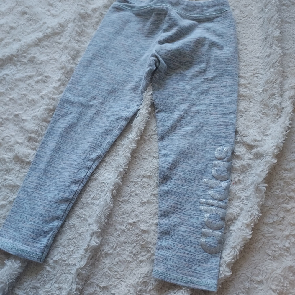 adidas Kids Light Pastel Heathered Watercolor Leggings Youth 5 Athletic Casual